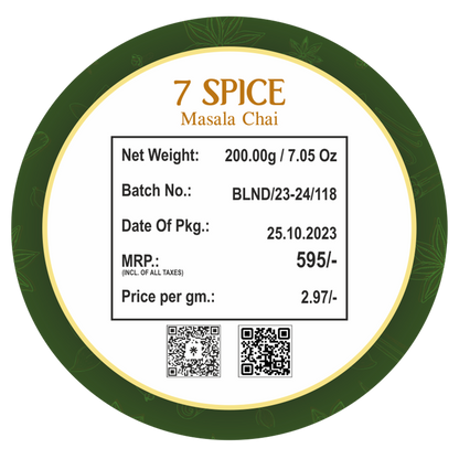 7 Spice Masala Tea Price per gm:2.97/-